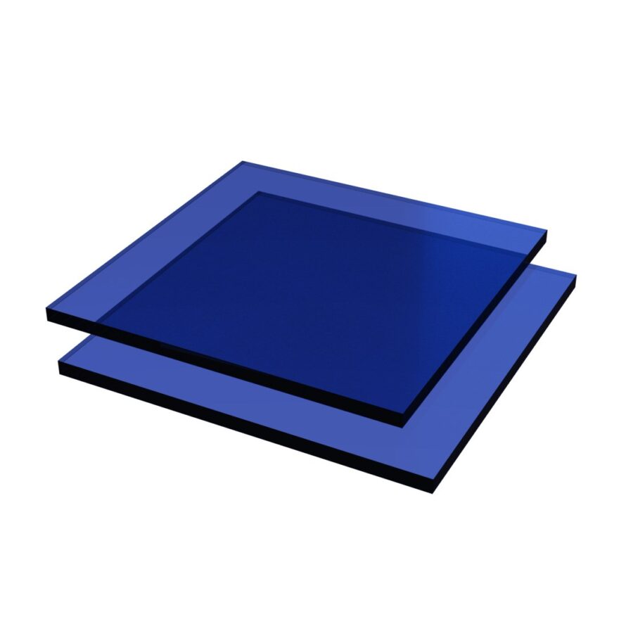 plexiglas blauw 3 mm lichtdoorlatend